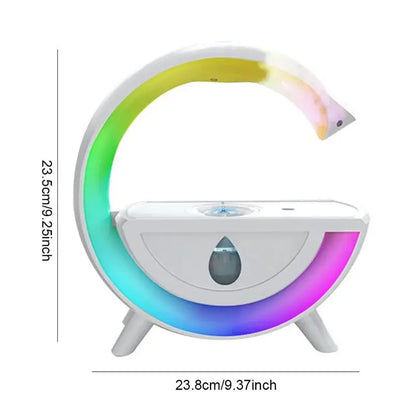 RGB Night Light Water Droplet Sprayer Anti-Gravity Air Humidifier Diffuser