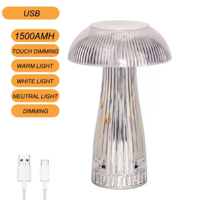 Crystal Touch Mushroom Lamp 