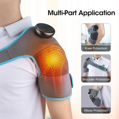 Electric Heating Knee Pad with Vibration Massage for Joint Support and Muscle Relief