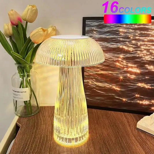 Crystal Touch Mushroom Lamp - Eye-Protective and Innovative  Mushroom Lamp Table Lamp for Bedroom Night Light