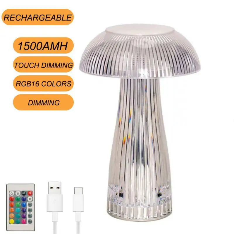 Crystal Touch Mushroom Lamp 