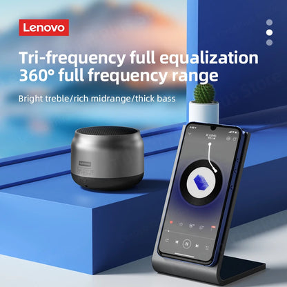 Lenovo K30 Portable Hifi Bluetooth Speaker - Waterproof, Wireless, USB, Outdoor Loudspeaker with 100% Original Sound, Bass Surround, and Built-in Microphone