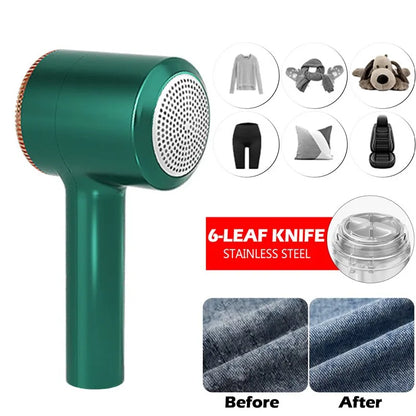 USB Electric Rechargeable Lint Remover - Removes Hair Balls, Fuzz, and Sweater Reels from Clothes