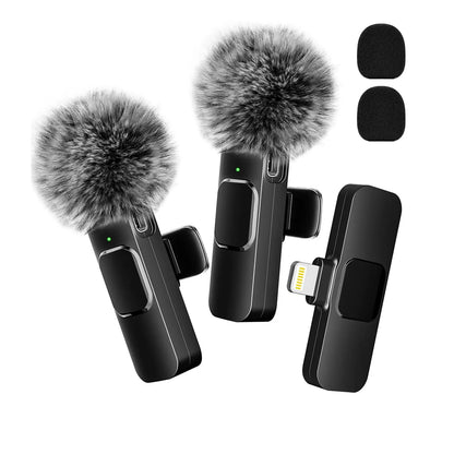 Wireless Lavalier Microphone for iPhone, Android, Laptop, Live Streaming - Mini Mic for Audio & Video Recording